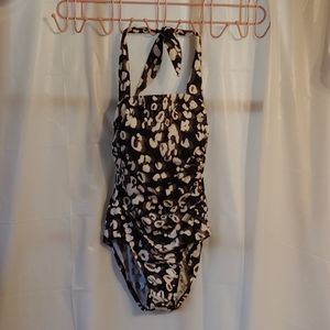 Halter maillot swimsuit